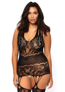 Floral Lace Bodystocking