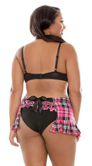 Curve Preppy in Pink Schoolgirl Set