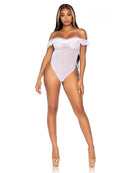 Lace Ruffle Snap Crotch Teddy