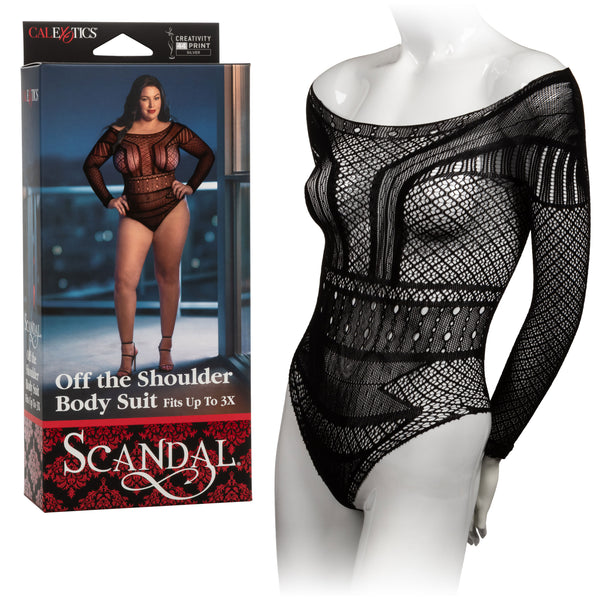 Scandal Plus Size Off the Shoulder Body Suit