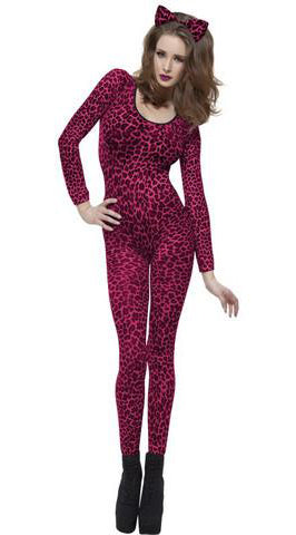 Leopard Print Pink Bodysuit