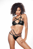 Kitten Criss Cross Bralette and Thong Set