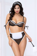 Three Piece French Maid Bedroom Costume