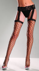 Fence Net Garter Belt Stockings
