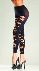 Black Ripped Tights - ElegantStripper