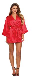 Robe, Chemise and Padded Hanger in Red