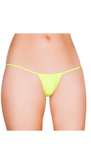 Yellow Low Cut G-String Bottom