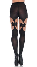 Illusion Bow Garterbelt Tights