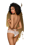 Adore Me Lace Panties with Bow In White