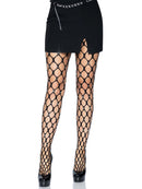 Rhinestone Jumbo Net Tights with Hand-Laid Gems