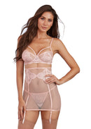 Three Piece Underwire Bra, Skirt and G-String Set