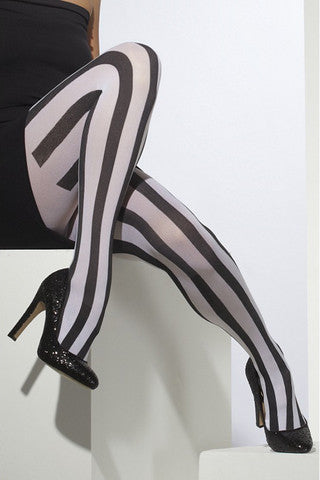 Striped Opaque Tights 
