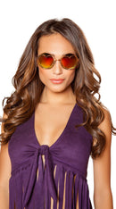 Hippie Glasses with Heart Lense Frame