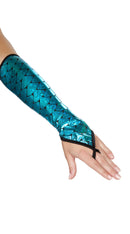 Pair of Fingerless Elbow Length Mermaid Gloves