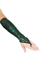 Pair of Fingerless Elbow Length Mermaid Gloves