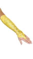Pair of Fingerless Elbow Length Mermaid Gloves