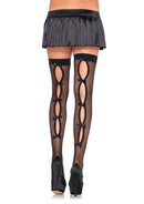 Bow Backseam Thigh Highs