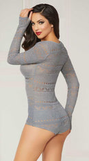 Knit Long Sleeve Romper