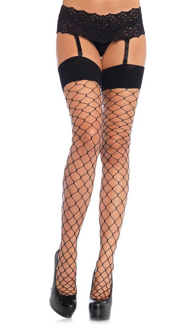 Spandex Fence Net Stocking With Reinforced Toe