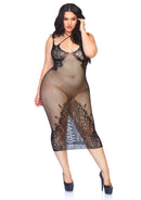 Fishnet Halter Dress Queen Size