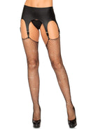 Rhinestone Fishnet Stockings in Black