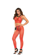 Cami Top and Matching Legging With Feather Design