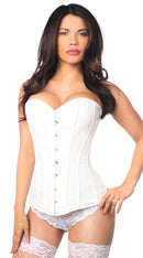 Brocade Corset in White