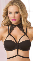 Galloon Lace Choker Harness