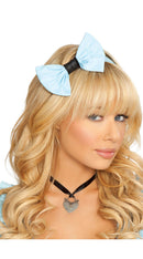 Heart Lock Choker Necklace Black Ribbon Gothic Club Accessory