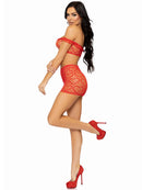Three Piece Seamless Heart Net Off The Shoulder