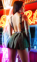 Boss Bitch Suspender Skirt
