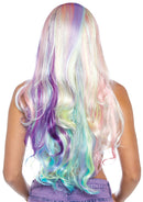 Pastel Rainbow Long Wavy Wig