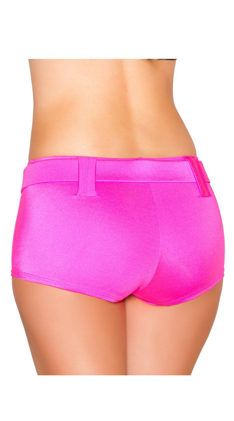 Hot Pink Belted Shorts
