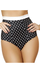 Pinup Style High-Waisted Banded Shorts