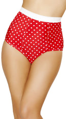 Pinup Style High-Waisted Banded Shorts