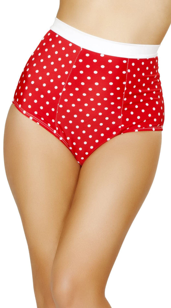 Pinup Style High-Waisted Banded Shorts