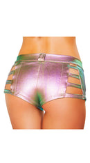 Denim Strapped Shorts