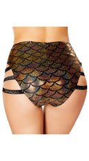 High-Waisted Side Strapped Shorts