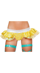 Mermaid Shorts with Attached Iridescent Skirt