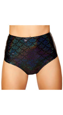 High-Waisted Pucker Back Mermaid Shorts