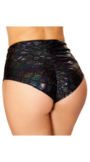 High-Waisted Pucker Back Mermaid Shorts
