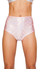 High-Waisted Pucker Back Mermaid Shorts