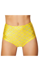 High-Waisted Pucker Back Mermaid Shorts