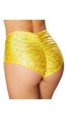 High-Waisted Pucker Back Mermaid Shorts