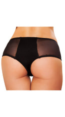 Sheer Shorts with Vinyl Hand