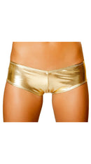 Metallic Pucker Back Mini Short