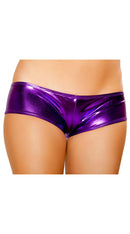 Metallic Pucker Back Mini Short