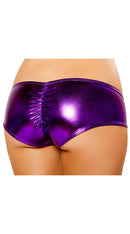 Metallic Pucker Back Mini Short