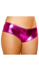 Metallic Pucker Back Mini Short