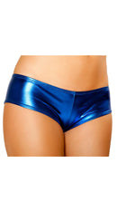 Metallic Pucker Back Mini Short